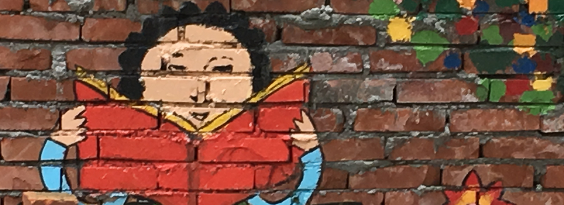 Murales Taiwan - Bambino che legge